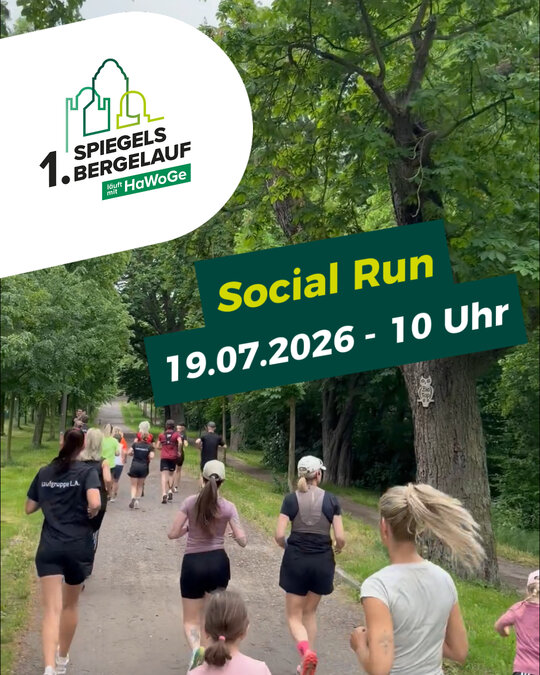 Sonntag ist Lauftag! 🏃
Am 19.07.2026 treffen wir uns um 10:00 Uhr am Friedenstadion und laufen gemeinsam die...