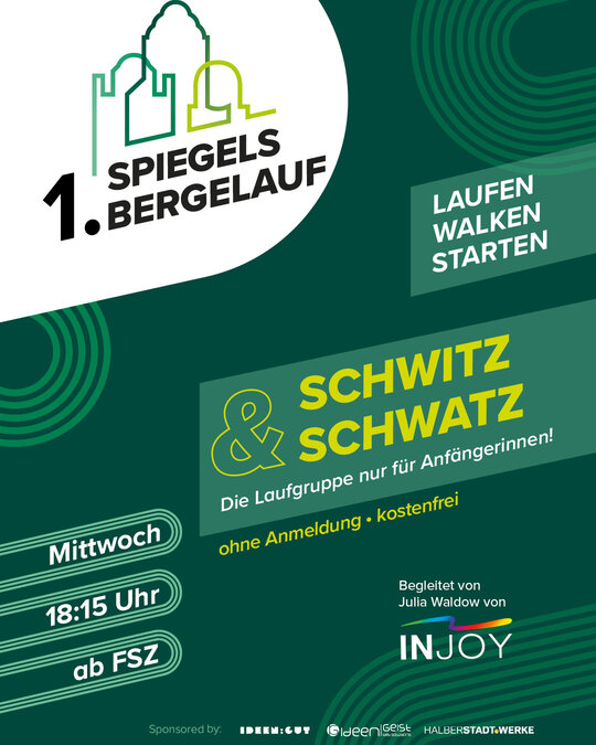 Schwitz & Schwatz - unsere Laufgruppe für Anfängerinnen. Jeden Mittwoch - 18:15 Uhr. Treffpunkt FSZ

#spiegelsbergelauf...